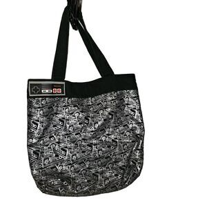 Nintendo Controller Black/Silver Nes Tote Bag Purse Gaming Clean Bioworld 2008